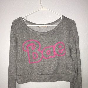 Long sleeve croptop no hoodie